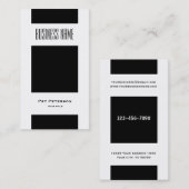 Carte De Visite carré moderne minimaliste (Devant / Derrière)