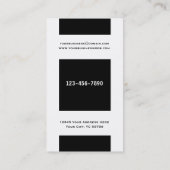 Carte De Visite carré moderne minimaliste (Dos)