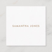 Carte De Visite Carré Moderne minimaliste (Devant)