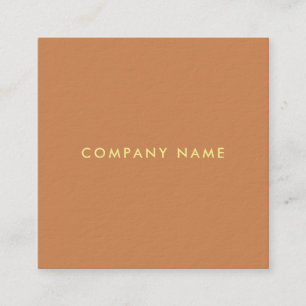 Carte De Visite Carré Moderne minimaliste élégante Modèle de couleurs te