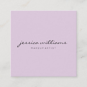 Carte De Visite Carré Moderne minimaliste Pastel Purple