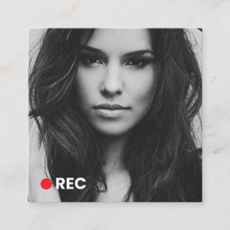 Carte De Visite Carré Moderne minimaliste simple Carré photo professionn