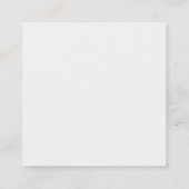 Carte De Visite Carré Moderne Monogramme Or tendance élégant Plain (Dos)