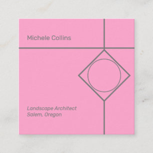 Carte de visite Carré moderne pour élégance profes