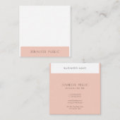 Carte De Visite Carré Moderne Simple Design Modèle Professionnel Design  (Devant / Derrière)