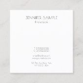 Carte De Visite Carré Moderne simple Modèle professionnel tendance (Dos)