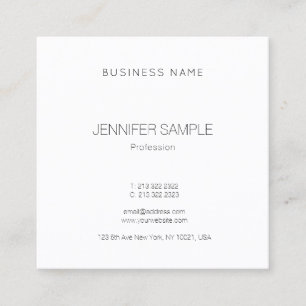 Carte De Visite Carré Moderne Tendance Élégant Modèle Luxueux Beau