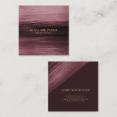 Carte De Visite Carré Moderne unique abstrait et élégant directeur de bo (Devant / Derrière)