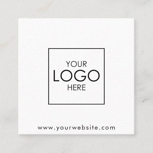 Carte De Visite Carré Modernisez votre logo QR Code tendance médias soci (Devant)