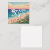 Carte De Visite Carré Mom’s Love, No Limits (Devant / Derrière)