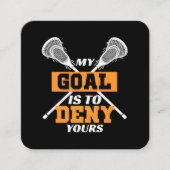 Carte De Visite Carré Mon But Est De Refuser Votre Crosse (Devant)