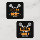 Carte De Visite Carré Mon But Est De Refuser Votre Crosse (Devant / Derrière)