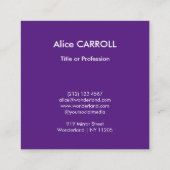 Carte De Visite Carré Monet - Jardin de l'artiste à Giverny - QR Code (Dos)