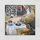 Carte De Visite Carré Monet - Le déjeuner, panneau décoratif - QR Code (Devant)