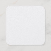 Carte De Visite Carré Monogram K Square Calling Card (Dos)