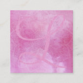 Carte De Visite Carré Monogramme avec le mandala texturisé et (Devant)