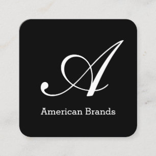 Carte De Visite Carré Monogramme de type de série