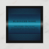 Carte De Visite Carré Monogramme Professionnel Élégant Moderne Métalliqu (Dos)