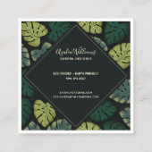 Carte De Visite Carré Monstera (Dos)