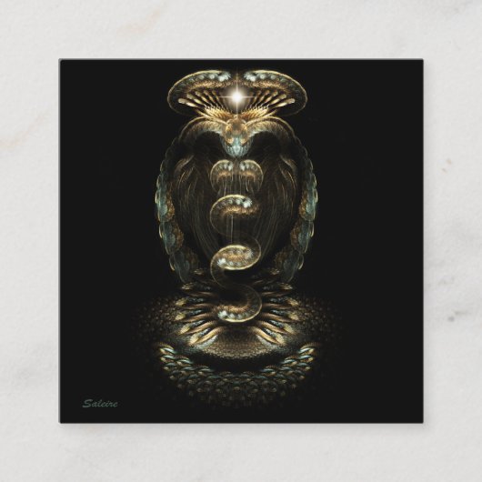 Carte De Visite Carré Montée de Kundalini (Devant)