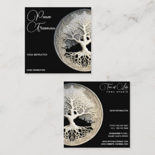 Carte De Visite Carré Moonlight Remembered Arbre de Vie