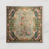 Carte De Visite Carré Moquette orientale florale (Dos)