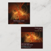 Carte De Visite Carré Morning Magic Abstrait Art Professional (Devant / Derrière)