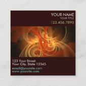 Carte De Visite Carré Morning Magic Abstrait Art Professional (Dos)