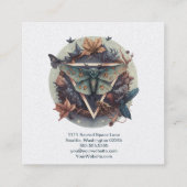 Carte de visite Carré Moth Aquarelle (Dos)