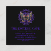 Carte De Visite Carré Moth Mandala (Devant)