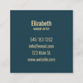 Carte De Visite Carré Motif Abstrait Boho (Dos)