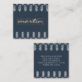 Carte De Visite Carré Motif botanique (Devant / Derrière)