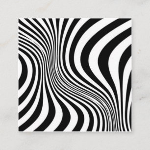 Carte De Visite Carré Motif de texture d'impression de peau de zèbre-884