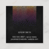 Carte De Visite Carré Motif glamour (Dos)