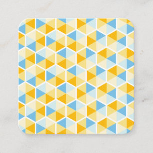 Carte De Visite Carré Motif Hexagon couleur 03