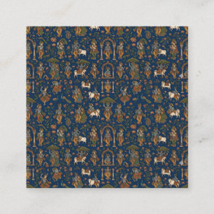 Carte De Visite Carré Motif Krishna