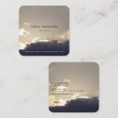 Carte De Visite Carré ©Motivation Conférencier Life Coach Silver Lining (Devant / Derrière)