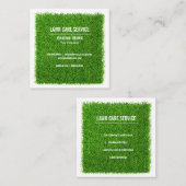 Carte De Visite Carré Mur d'herbe Garde du paysage Jardinage (Devant / Derrière)