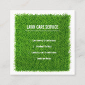 Carte De Visite Carré Mur d'herbe Garde du paysage Jardinage (Dos)