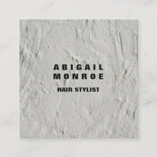 Carte De Visite Carré Mur gris professionnel minimaliste moderne