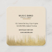 Carte De Visite Carré Music Instruments Event Organizer DJs Player (Dos)