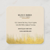 Carte De Visite Carré Music Instruments Event Organizer DJs Player (Dos)