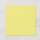 Carte De Visite Carré Musique professeur de musique tuteur musique notes (Dos)