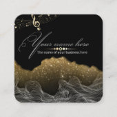 Carte De Visite Carré Musique TARJETA DE VISITA (Devant)