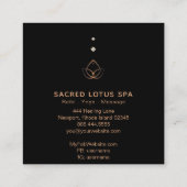 Carte De Visite Carré *~* Mystic Shaman Sacré Geometry Alchemy Lotus (Dos)