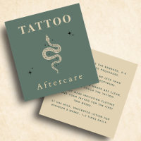 Mystic Snake Tattoo Instructions de post-soins ten