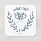 Carte De Visite Carré Mystical Eye & Vines Elegant Boho Order Merci (Devant)