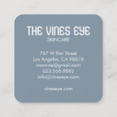 Carte De Visite Carré Mystical Eye & Vines Elegant Boho Order Merci (Dos)