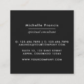 Carte De Visite Carré Mystique cosmique (Dos)