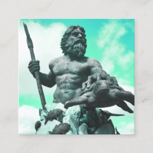 Carte De Visite Carré mythologie romaine de neptune